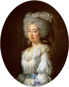 路易丝·玛丽·约瑟芬（Louise Marie Josephine）的肖像，普罗旺斯小姐，后来的法国女王 作者 伊丽莎白·路易丝·维吉·勒布朗