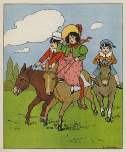 星期六，欢乐时光（彩色石版画）