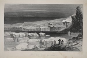 洪堡的大冰川，1856年“寻找约翰·富兰克林爵士的第二次格林内尔远征”的插图