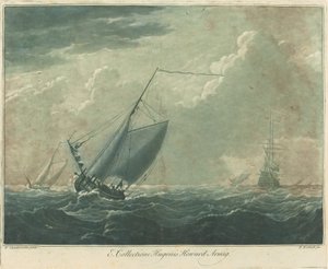 来自雨果-霍华德收藏的航运场景，1720年代。 作者 伊丽莎·科卡尔