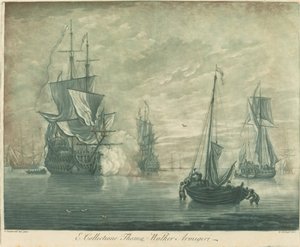 来自托马斯-沃克收藏的航运场景，1720年代。 作者 伊丽莎·科卡尔