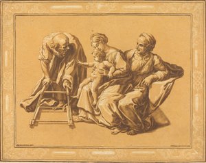 圣家族》，1724年。 作者 伊丽莎·科卡尔
