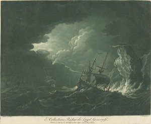 来自理查德-劳埃德收藏的航运场景 作者 Elisha Kirkall after Willem van de Velde the Elder