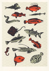 Orange Japanese Fish, 2015 (screenprint)