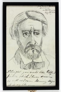 St Vincent Keene Hawkins-Whitshed Bart爵士（纸上铅笔画 作者 伊丽莎白·索菲亚·霍金斯·怀特谢德