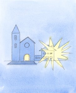 主教和神父应该每天醒来，渴望传播天主教信仰，积极思考新的方式来解释和传播它。（2004年，纸上写真） 作者 伊丽莎白王