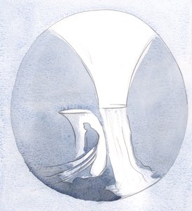 借着悖逆，灵魂就离开了上帝，转而面对另一个方向。在那一转弯中，就好像关闭了一个阀门。，2001年（纸上w - c） 作者 伊丽莎白王
