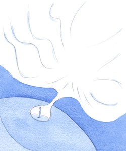 凭着信心和自我牺牲，人们可以穿越狭窄的“通道”（沿着基督的道路），通往“天堂的荣耀”，2002年（带纸） 作者 伊丽莎白王