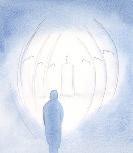 基督与他的使者，甚至在灵魂之内，始终是一样的，耐心的和充满爱的。，2000年（纸上水） 作者 伊丽莎白王
