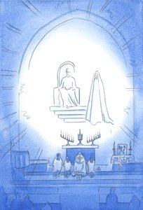 基督在我们的诺维娜和本笃会的荣耀上登上了我们的天，这就像是天上的聚会。我们的母亲玛丽在2002年高兴地站在旁边（纸上写有w - c） 作者 伊丽莎白王