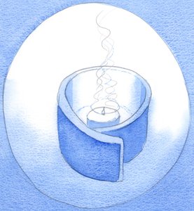 基督不是通过礼物来荣耀我们，而是通过我们同意被清空和净化-就像基督在其上发光的灯一样，2002（写在纸上） 作者 伊丽莎白王