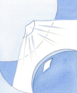 基督是我们可以接触上帝的门，悔改是打开我们自己的灵魂的“门”，2002年（纸上有字） 作者 伊丽莎白王