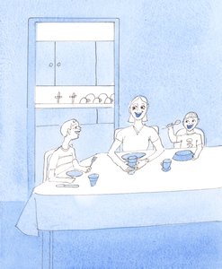 基督渴望--如果可能的话--看到更多的母亲在家照顾孩子，为家人做好吃的饭菜，而不是把孩子交给别人吃喝玩乐（除非绝对有必要），2005 年（观看了 "母亲 "节目）。 作者 伊丽莎白王