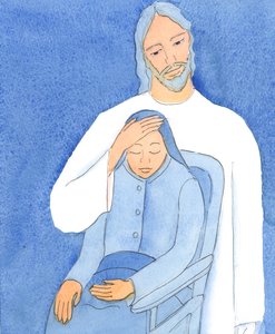 基督为大家提供安慰。但是，如果我们拒绝与他亲近，我们将无法得到他的帮助，2004年（纸上写真） 作者 伊丽莎白王