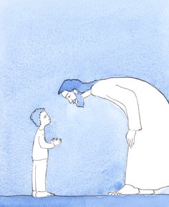基督告诉我，当我受苦时看着他时，就好像他正怀着爱心看着一个小孩子一样。他唯一的愿望就是帮助我，给我内心的平静，安慰和喜悦。，2 作者 伊丽莎白王