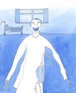 困难和表面上的灾难可以天赐良机，让人们有时间思考生命的意义，2005 年（纸面水彩画） 作者 伊丽莎白王