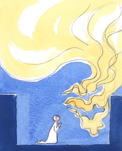 上帝像火一样纯洁，2003年（带纸） 作者 伊丽莎白王