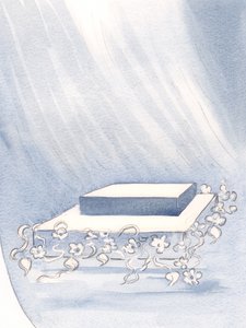 他在我心中放了一个祭坛，在这里我可以牺牲自己的意志，以便出于对他的爱而履行他的意志（无论付出多少代价），2000年（纸上写有w - c） 作者 伊丽莎白王