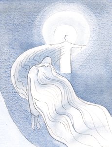 如果一个人谦卑，基督的恩典可以通过那个灵魂倾倒在别人身上，就像通过纱布一样，不受阻碍。，2000年 作者 伊丽莎白王