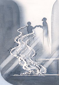 在圣餐中，当基督抬起我们来分享他的喜乐时，我们的小罪恶像灰烬一样灰飞烟灭，2000年（纸上水） 作者 伊丽莎白王