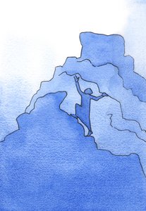 在精神生活中，所有停止攀爬并选择留在原处的人，如果要进入2002年进入天堂，仍然必须在死后完成攀爬（纸上写有w - c） 作者 伊丽莎白王