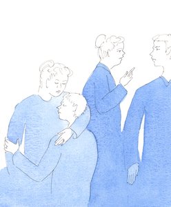 诚然，基督希望我们给他人带来美好的鼓励；但有时，我们也需要像基督一样说出 "硬道理"，以帮助人们改变，2005 年（纸上水彩画） 作者 伊丽莎白王
