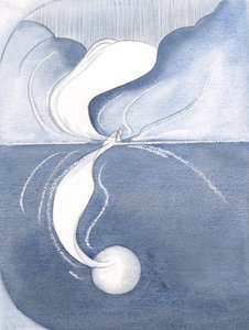 耶稣来自圣洁的圣母，上帝的母亲，向世界倾诉上帝的恩典，2000年（纸上写有） 作者 伊丽莎白王