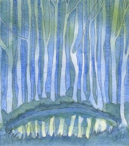 就像一个人看不见森林深处的深渊一样，没有人能“深思熟虑”上帝，2003年（纸上写有w - c） 作者 伊丽莎白王
