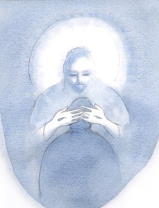 有一次，当我恳求帮助时，基督向我俯冲而下，给了我他的和平，2000年（纸上水） 作者 伊丽莎白王
