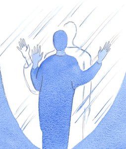 一个真正渴望遵守上帝旨意的人-至少是最不重要的一点-是“触摸”天堂，就像在一块玻璃旁边，2002年（带纸） 作者 伊丽莎白王