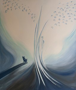 我们的祈祷和奉献，例如念珠，使我们团结到天堂，并高兴我们的《守护天使》，2001年（船上放油） 作者 伊丽莎白王