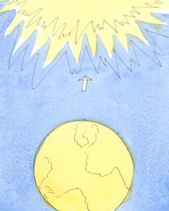 全世界的人们都需要听到有关耶稣基督的惊人消息，以及2004年的救恩计划（纸上写有w - c） 作者 伊丽莎白王