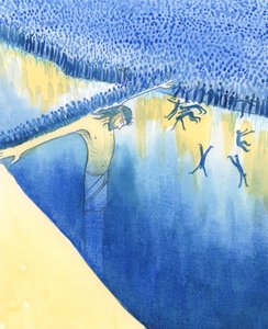 有些人不相信基督的“通往天堂的桥梁”。或者他们让自己被人群带走，跟随另一种无神的生活方式，2003年（纸上写真） 作者 伊丽莎白王