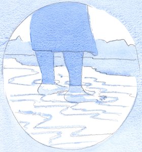 从罪恶的海洋中出来的人需要勇气在干燥的土地上建造一个圣洁的“家”，2002年（纸上写有w - c） 作者 伊丽莎白王