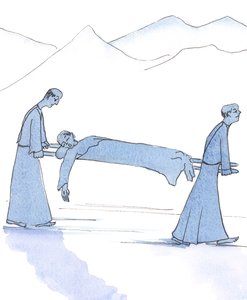 阿西西的圣方济各热衷于热爱上帝和他人，直到最后，坦率地说起《天堂与地狱》，2004年（纸上写真） 作者 伊丽莎白王
