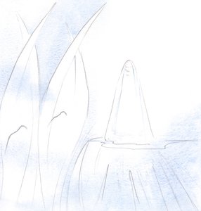 为了纪念基督的神圣热情，天使们低下了头，“最贵的鲜血”，2001年（纸上w - c） 作者 伊丽莎白王