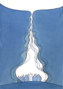 祈祷的烈焰。，2001年（带纸） 作者 伊丽莎白王