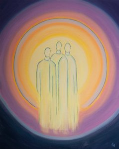 三位一体，一个上帝，三个人，以耀眼的灿烂生活在基督徒的灵魂中，2002年（船上有油） 作者 伊丽莎白王