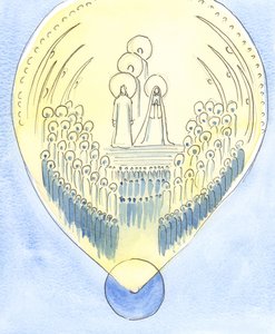 神在荣耀中掌权的天国，一直延伸到地球：到了神的旨意得以实现的每个地方或每个灵魂，2004年（纸上写真） 作者 伊丽莎白王