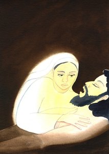 圣母怜子图（2001）（带纸） 作者 伊丽莎白王