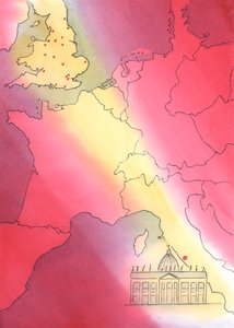 罗马主教教皇是首席主教，也是教会团结的焦点，2004年（纸上水墨） 作者 伊丽莎白王