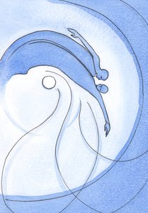 歌曲之歌中描述了上帝对灵魂的惊人爱：“他的左手在她的头下，他拥抱了她...”，2002年（纸上w - c） 作者 伊丽莎白王