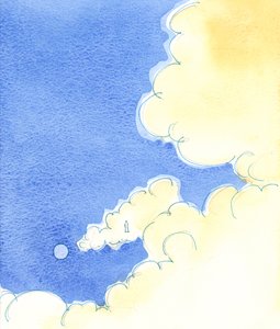 神圣灵魂所达到的巨大“高度”仍然远远超过了上帝圣洁的无限“高度”，我们从中得到生命，信念和希望。（2003年，纸上写真） 作者 伊丽莎白王