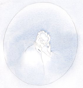 我们对自己的欲望的执着越少，基督就越容易以我们自己的美德和美丽为我们穿衣。（2001年，纸上写真） 作者 伊丽莎白王