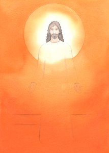 基督的纯洁源于他洁净的母亲的纯洁。他是真神，是完美的人，2002年（纸上水） 作者 伊丽莎白王