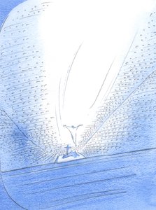 整个教会聚集在牺牲的中心地带：天上，地上和炼狱教堂，2002年（纸上写有w - c） 作者 伊丽莎白王