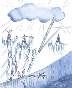 有很多善意的人向人群提供关于神的不同看法，2004年（纸上写有w - c） 作者 伊丽莎白王