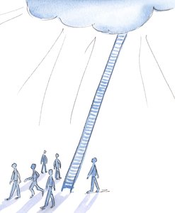 有一种避免陷入厄运的“坑”的方法，尽管许多人忽略了这种方法，这是基督在2004年提出的方法（纸上写有w - c） 作者 伊丽莎白王