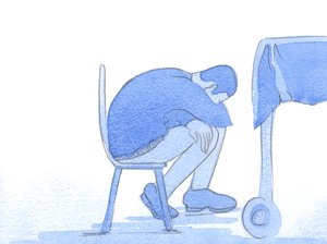 这就是我们在温柔的目光中看到的：对需要帮助的人的悲伤，爱和悲伤，这需要我们的实际帮助和温柔的安慰，2002年（纸上写有w - c） 作者 伊丽莎白王
