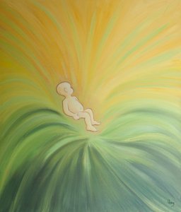 通过洗礼，《神的生命》被注入孩子的心中并传播到其他人，2001年（船上积油） 作者 伊丽莎白王